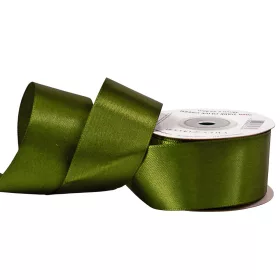 Saténová stuha 38mm x 22.86m - Olivová zelená