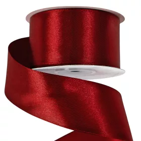 Saténová stuha 38mm x 22.86m - Bordová