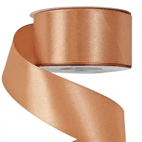 Saténová stuha 38mm x 22.86m - Hnedá