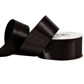 Saténová stuha 38mm x 22.86m - Čierna