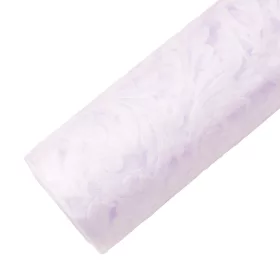   3D dekoračný vlizelín s motívom popínavej rastliny 50cm x 4.5m - Biela