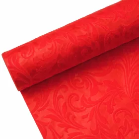   3D dekoračný vlizelín s motívom popínavej rastliny 50cm x 4.5m - Červená