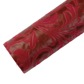   3D dekoračný vlizelín s motívom popínavej rastliny 50cm x 4.5m - Bordová