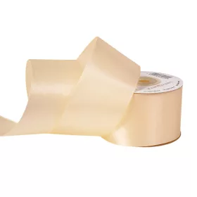 Saténová stuha 50mm x 22.86m - Ekrü
