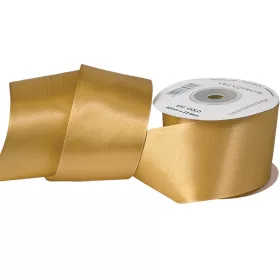 Saténová stuha 50mm x 22.86m - Zlatá