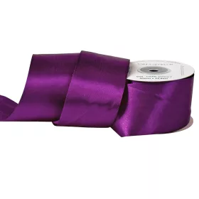 Saténová stuha 50mm x 22.86m - Tmavofialová