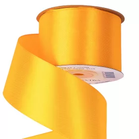 Saténová stuha 50mm x 22.86m - Tmavá citrónová