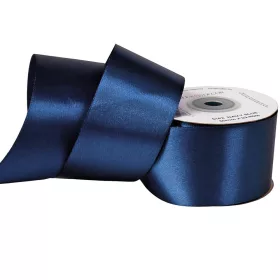 Saténová stuha 50mm x 22.86m - Námornícka modrá