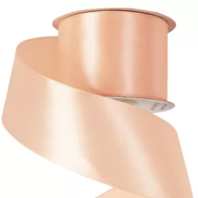 Saténová stuha 50mm x 22.86m - Svetlá broskyňová