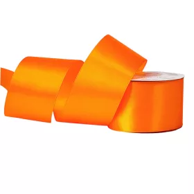 Saténová stuha 50mm x 22.86m - Tmavá oranžová