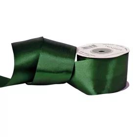 Saténová stuha 50mm x 22.86m - Tmavozelená