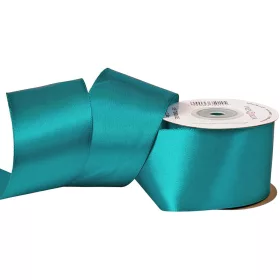 Saténová stuha 50mm x 22.86m - Tyrkysová modrá
