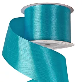 Saténová stuha 50mm x 22.86m - Aqua modrá