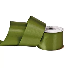 Saténová stuha 50mm x 22.86m - Machová zelená