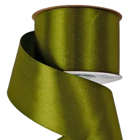 Saténová stuha 50mm x 22.86m - Olivovo zelená