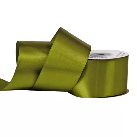 Saténová stuha 50mm x 22.86m - Olivovo zelená