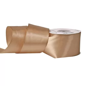 Saténová stuha 50mm x 22.86m - Hnedá