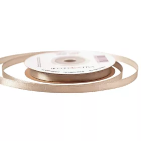 Saténová stuha 6mm x 22.86m - Béžová