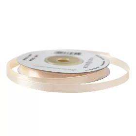 Saténová stuha 6mm x 22.86m - Krémová