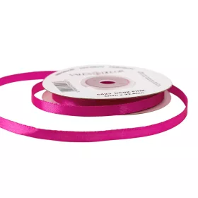 Saténová stuha 6mm x 22.86m - Tmavo ružová