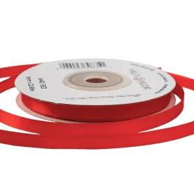 Saténová stuha 6mm x 22.86m - Červená