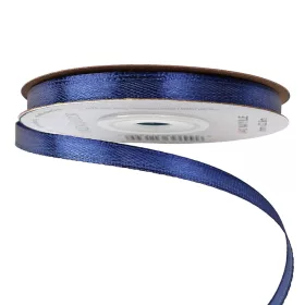 Saténová stuha 6mm x 22.86m - Námornícka modrá