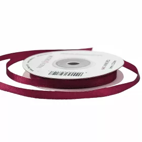 Saténová stuha 6mm x 22.86m - Víno červené