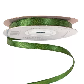 Saténová stuha 6mm x 22.86m - Tmavo zelená