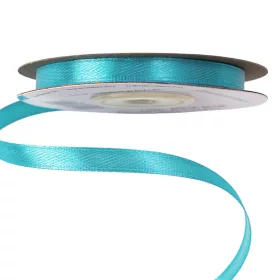 Saténová stuha 6mm x 22.86m - Aqua modrá
