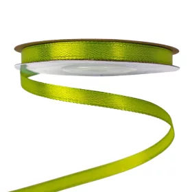Saténová stuha 6mm x 22.86m - Čajová zelená