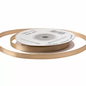 Saténová stuha 6mm x 22.86m - Hnedá