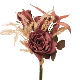 Ruža hodvábna kytica, výška 41,5 cm - Červená