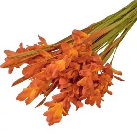 Hodvábna kytica, výška 57 cm - Oranžová