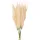 Dekoratívna umelá rastlina zväzok, výška 23,5 cm - Béžová