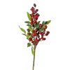 Dekoratívna bobuľová vetva, výška 39 cm – Červená