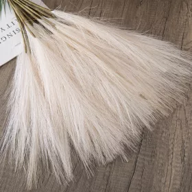 Pampová tráva zväzok, 10-stonkový, výška 48 cm - Ekrú