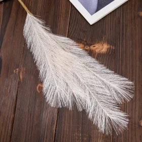 Pampová tráva vetva, 4-vetvová, výška 58 cm - Ekrú