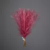Strieborná metalická pampová tráva, 20-stonkový zväzok, výška 45 cm - Rose red