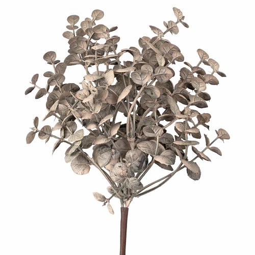 Eukalyptus umelá vetva, výška 33 cm – Béžová