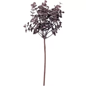 Eukalyptus umelá vetva, výška 33 cm - Tmavohnedá