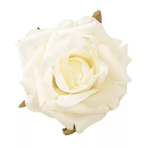 Ruža hodvábny kvet, priemer 8 cm - Ekrú