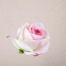 Zamatová ruža kvet, priemer 8 cm - Rose pink