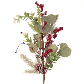   Zimná vetva s borovicou, eukalyptom, bobuľami a šiškou, výška 67 cm