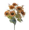 Slnečnica hodvábna kytica, výška 42 cm, priemer kvetu 9 cm – Svetlokávová