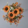 Slnečnica hodvábna kytica, výška 42 cm, priemer kvetu 9 cm – Oranžová