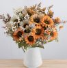 Slnečnica hodvábna kytica, výška 42 cm, priemer kvetu 9 cm – Oranžová
