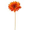 Gerbera hodvábna stonka, výška 55 cm, priemer kvetu 10 cm – Tmavooranžová