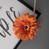 Gerbera hodvábna stonka, výška 55 cm, priemer kvetu 10 cm – Tmavooranžová