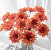 Gerbera hodvábna stonka, výška 55 cm, priemer kvetu 10 cm – Tmavooranžová