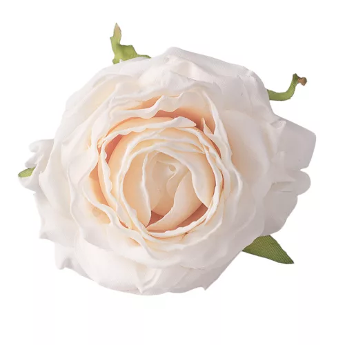 Ruža hodvábny kvet, priemer 7,5 cm - Krémová